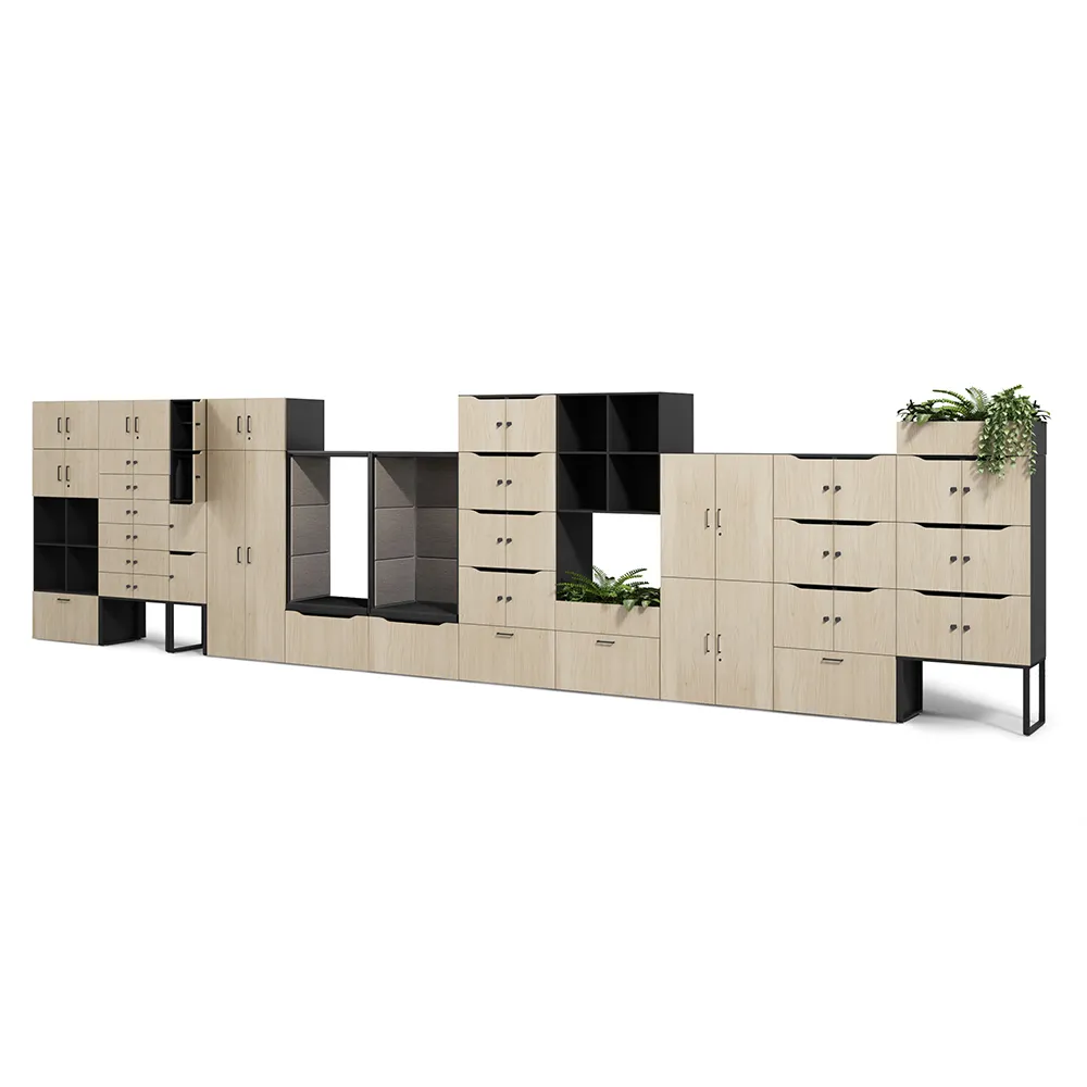 hushoffice-hushlock-kast-kantoorkast-modulaire-kastenwand-scheidingswand-biophilic-design-houten-kast