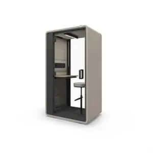 Hushoffice Hushfree S akoestische belcabine belhokje belunit kantoorhokje kantoorpod werkcabine