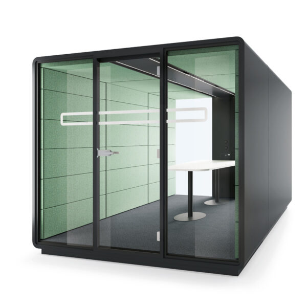 Mikomax-Hush-Meet-mobiele-akoestische-vrijstaande-vergaderruimte-vergader-unit-cabine-pod