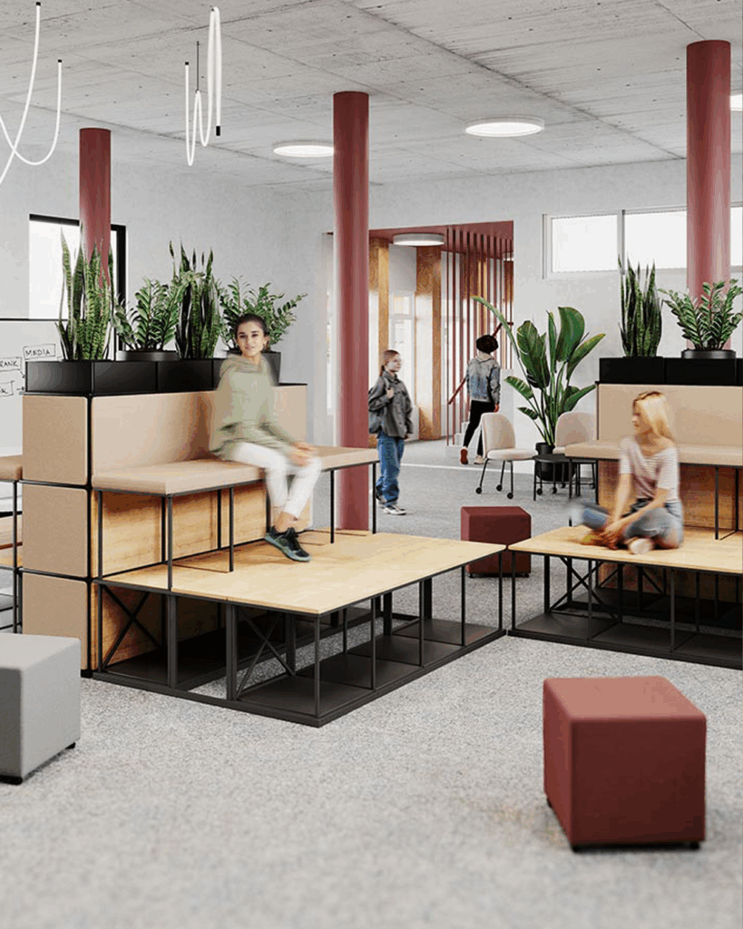 bejot-saar-step-inrichting-school-interieur-modulair-zitoplossing-tribune-meubilair-projectinrichting