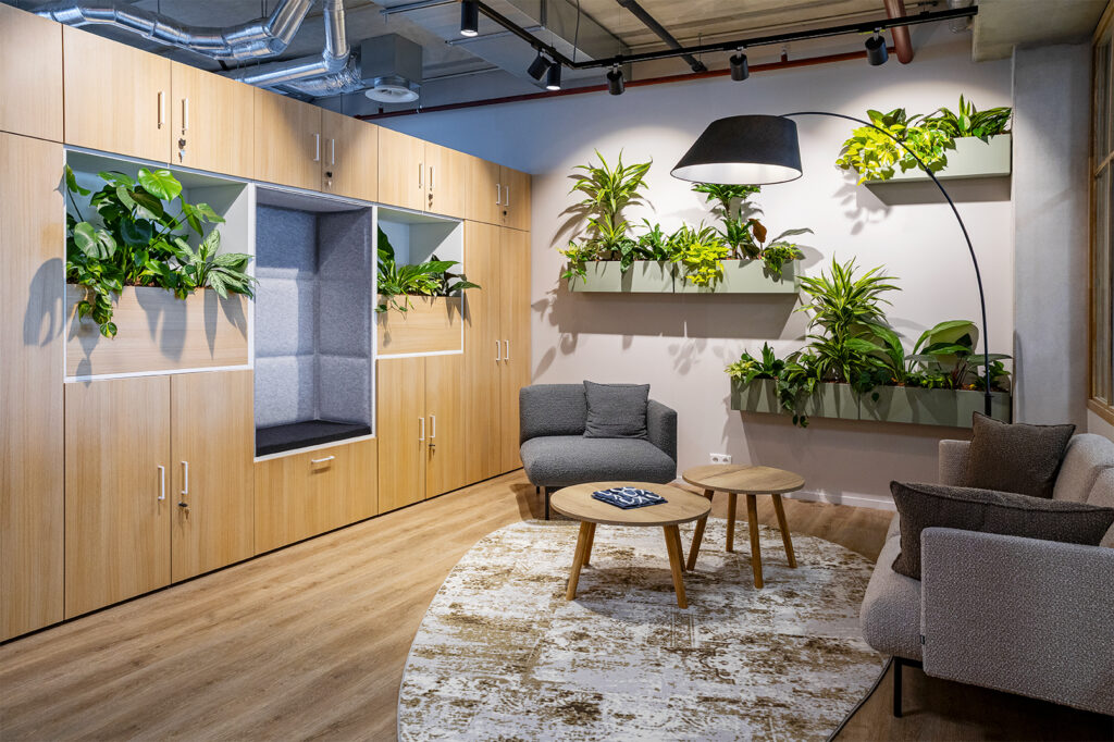 Biophilic Design kantoor bij E3 Benelux