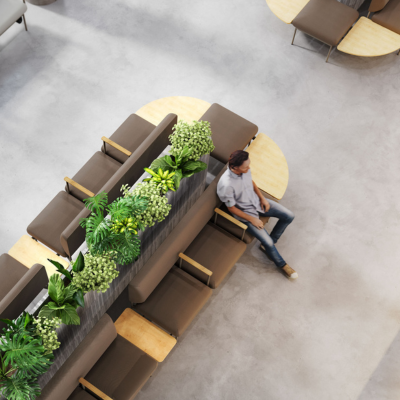 Bejot Fora Care loungebak in interieur met planten