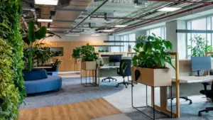 Biophilic kantoorinrichting