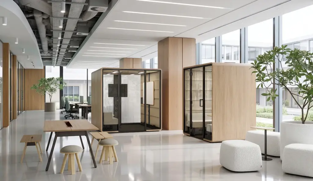 Hushoffice Hushfree L premium akoestische cabine kantoor