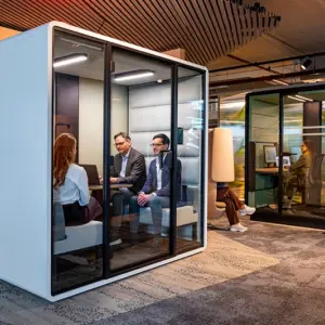 Hushoffice Hushwork akoestische werkplek voor op kantoor