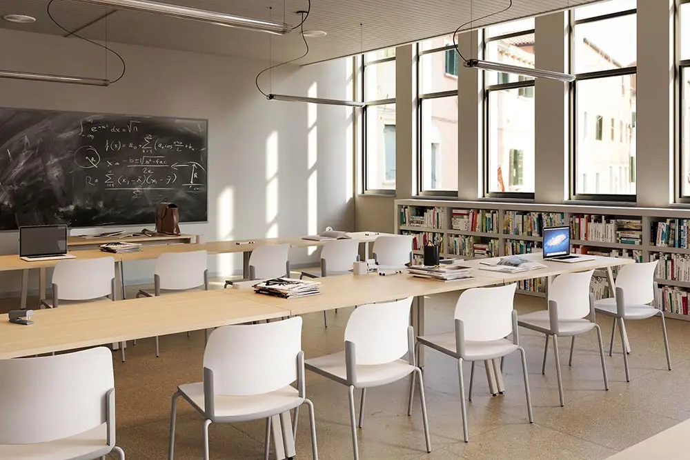 Projectinrichting onderwijs school interieur
