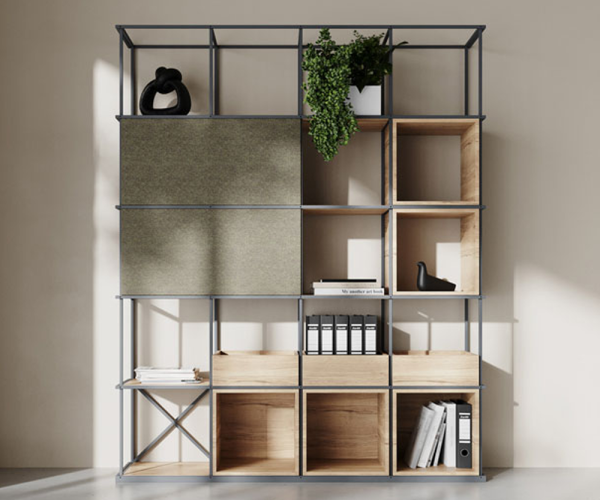 Bejot-saar-kastensysteem-industriële-kast-kastenwand-biophilic-design-natuur-interieur-kantoorinrichting