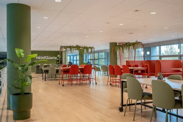 Be-max biophilc design project ontmoetingsplek vergaderruimte biofiel meubilair
