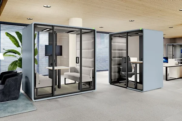 Hushoffice Hushfree M 4-persoons akoestische cabine voor focus en samenwerking