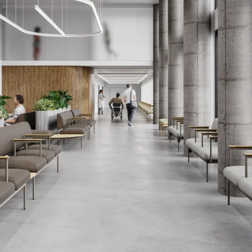looproute voor zorginstellingen met ergonomische en modulaire meubels van bejot voor projectinrichting in de zorg