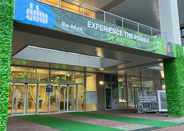 bemax-biophilic-design-interieur-entree-event-natuur-werkomgeving-groen-kantoorinrichting-dutch-design-week-ddw-2024