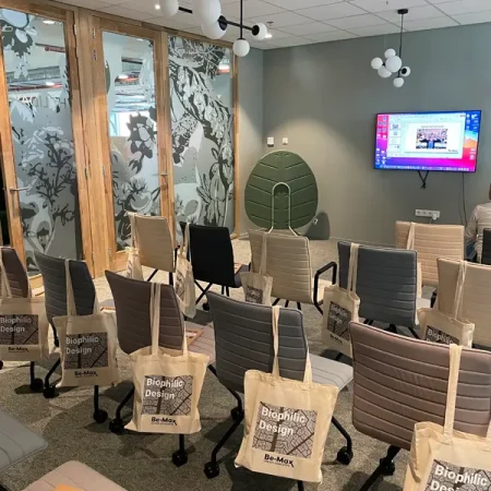 Be-Max Biophilic Design events en training event showroom eindhoven
